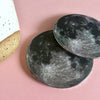 Moon coaster set / Moon drink coasters - Radical Buttons