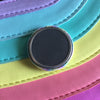Pastel rainbow magnet - Radical Buttons
