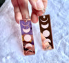 Moon phases acrylic earrings