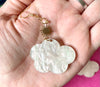 Glittery cloud earrings