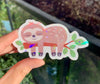 Sleepy sloth (pack of 3 or 5 stickers)