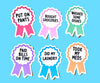 Adult merit badges sticker set