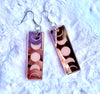 Moon phases acrylic earrings
