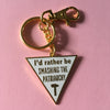 Smash the patriarchy purse charm/keychain - Radical Buttons