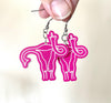 Angry uterus earrings