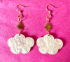 Glittery cloud earrings