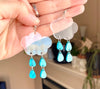 Rainy cloud earrings