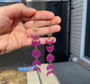 Moon phases glitter acrylic earrings