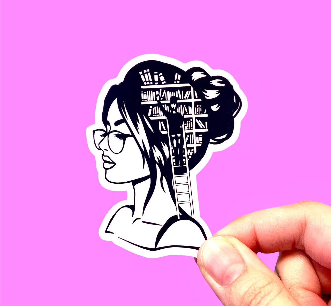 Girl who loves books (pack of 3 or 5)