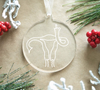 Angry uterus tree ornament