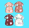 Fat body love (pack of 3 or 5 stickers)
