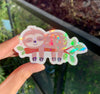Sleepy sloth (pack of 3 or 5 stickers)