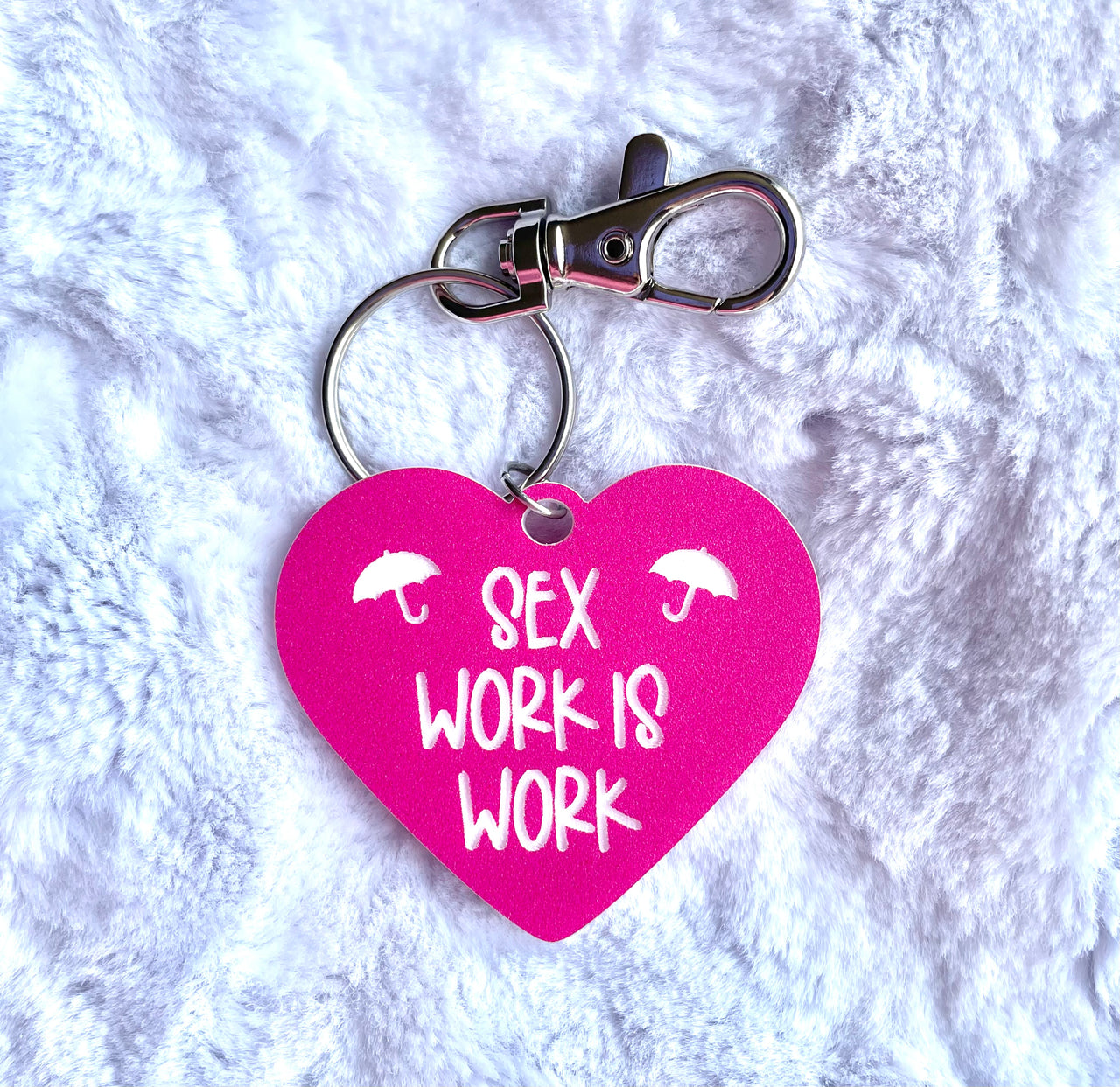 Sex work is work acrylic keychain