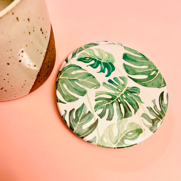 Monstera coasters