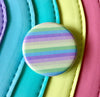 Pastel rainbow magnet - Radical Buttons