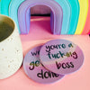Feminist coaster set - Radical Buttons
