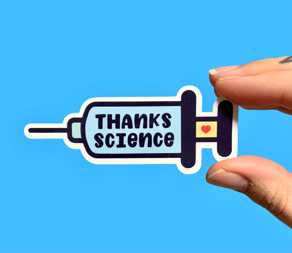 Thanks science (pack of 3 or 5 stickers)