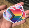 Inclusive pride heart (holographic)