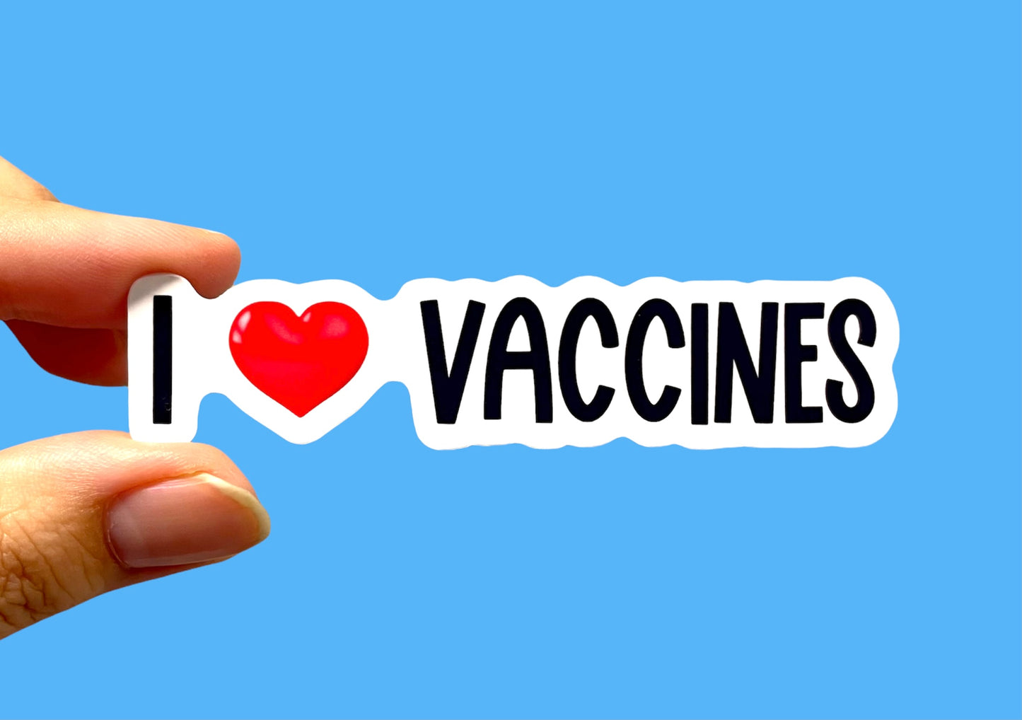 I love vaccines sticker