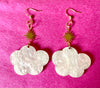 Glittery cloud earrings