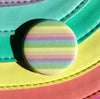 Pastel rainbow magnet - Radical Buttons