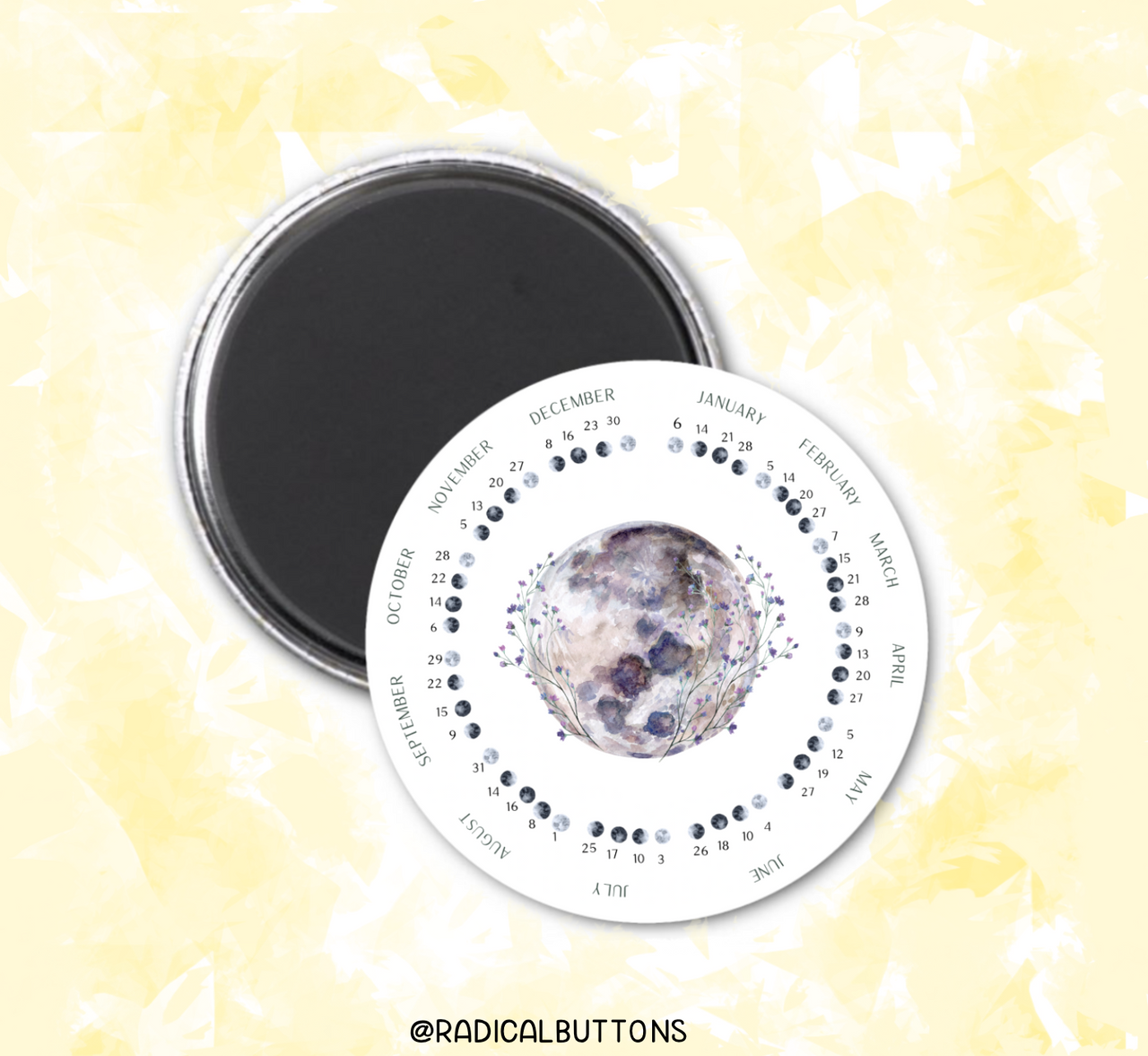 Lunar calendar magnet 2023
