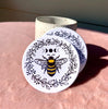Bee and moon phases coaster set