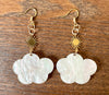 Glittery cloud earrings