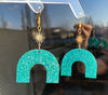 Glitter rainbow earrings