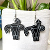 Angry uterus earrings