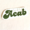 ACAB vinyl decal - Radical Buttons