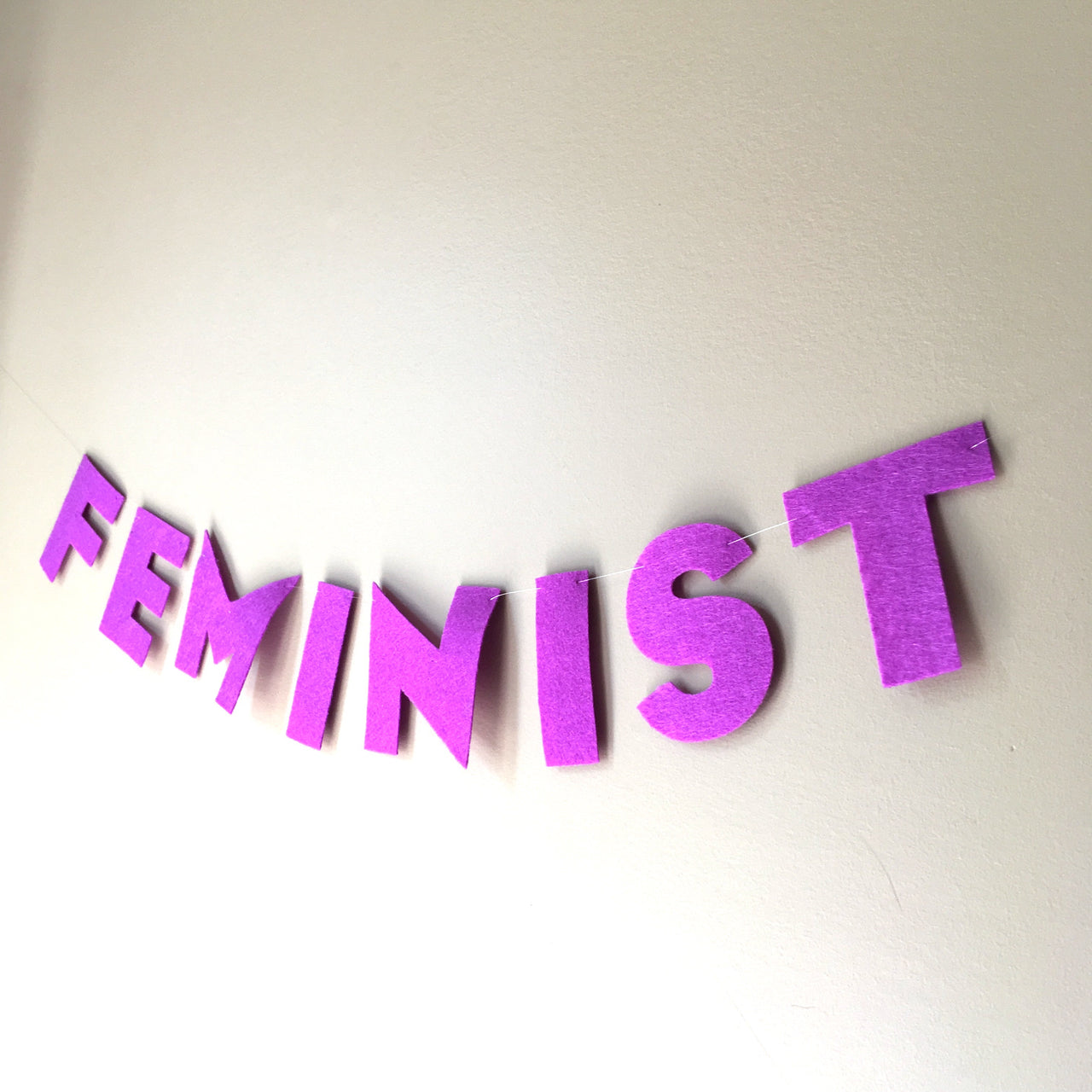 Feminist felt banner - Radical Buttons