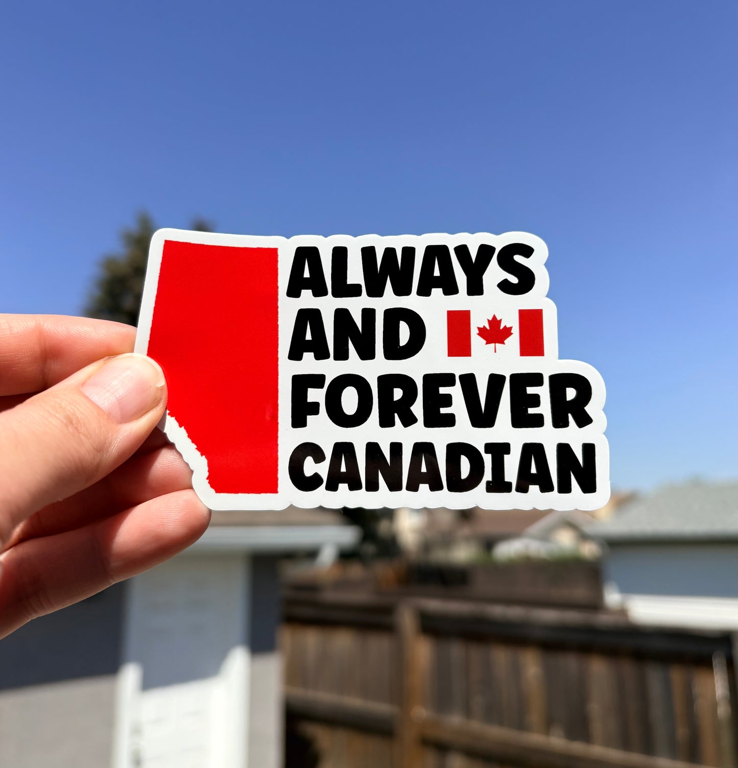 Canadian Unity sticker, Alberta bumper sticker