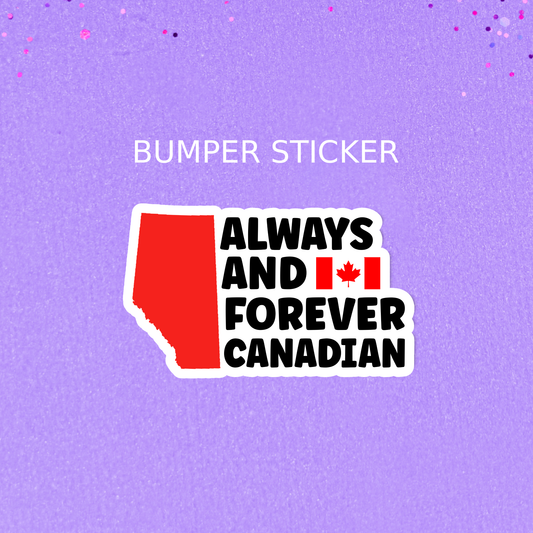 Canadian Unity sticker, Alberta bumper sticker