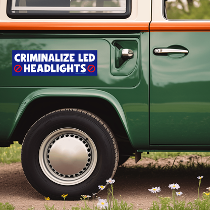 Criminalize LED headlights
