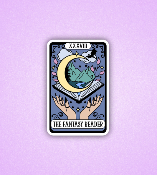 The fantasy reader tarot sticker