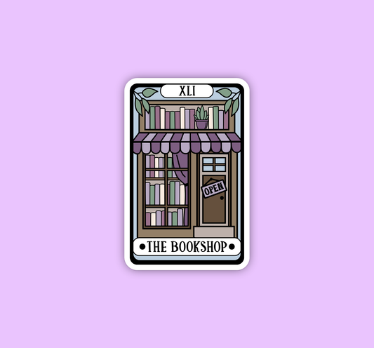 The bookshop tarot sticker
