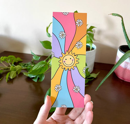 Sunshine and rainbow bookmark