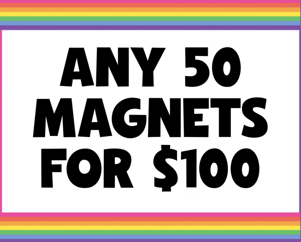 Fifty 1.25” magnets