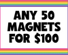 Fifty 1.25” magnets