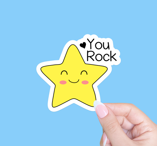 You rock sticker