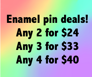 Enamel pin deal: pick 2, 3 or 4 pins at a discount! - Radical Buttons