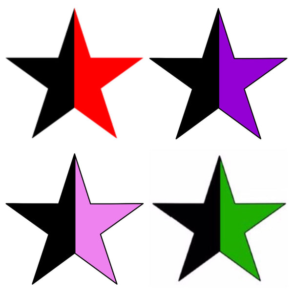 Anarchy star button / Anarcha-feminism / Green anarchism / Anarcho-Syndicalism / Queer anarchism / Anarcho-pacifism - Radical Buttons