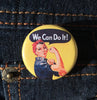 Rosie the Riveter button - Radical Buttons