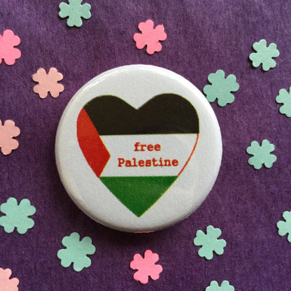 Free Palestine button - Radical Buttons