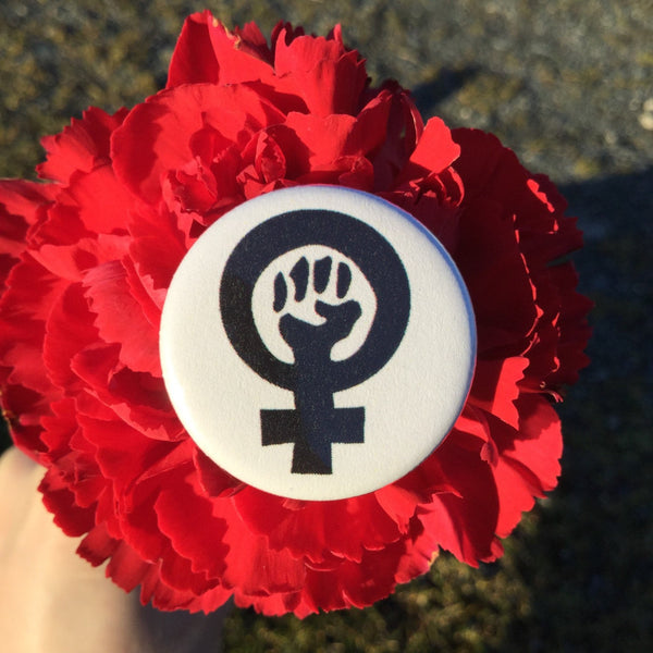 Black feminism symbol / Feminist pride fist - Radical Buttons