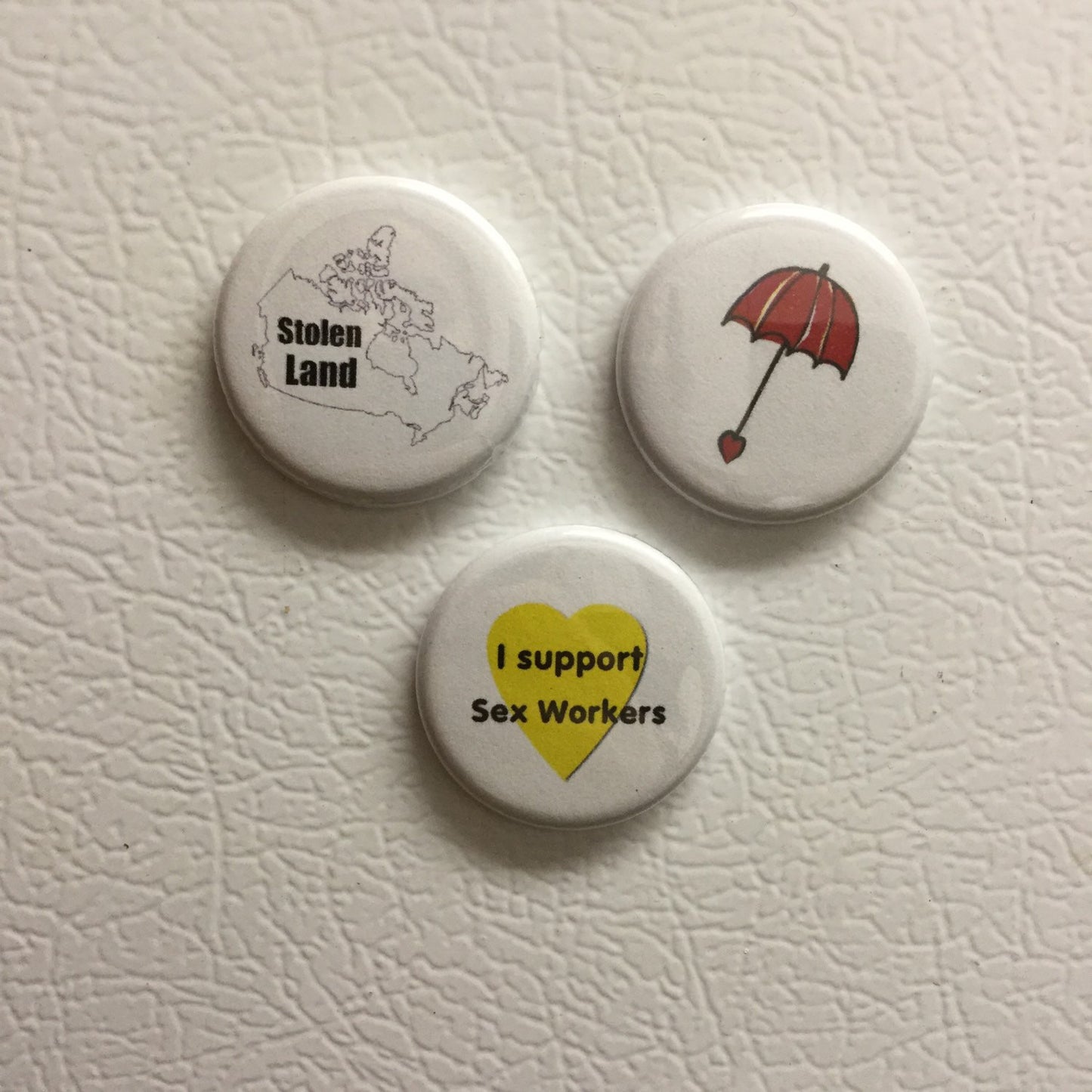 Fridge magnet deal // Four 1.25 inch magnets - Radical Buttons