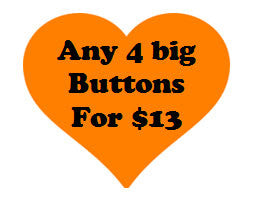 Button deal - Four 2.25 inch buttons - Radical Buttons