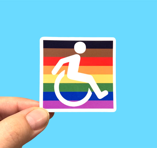 Disability pride sticker
