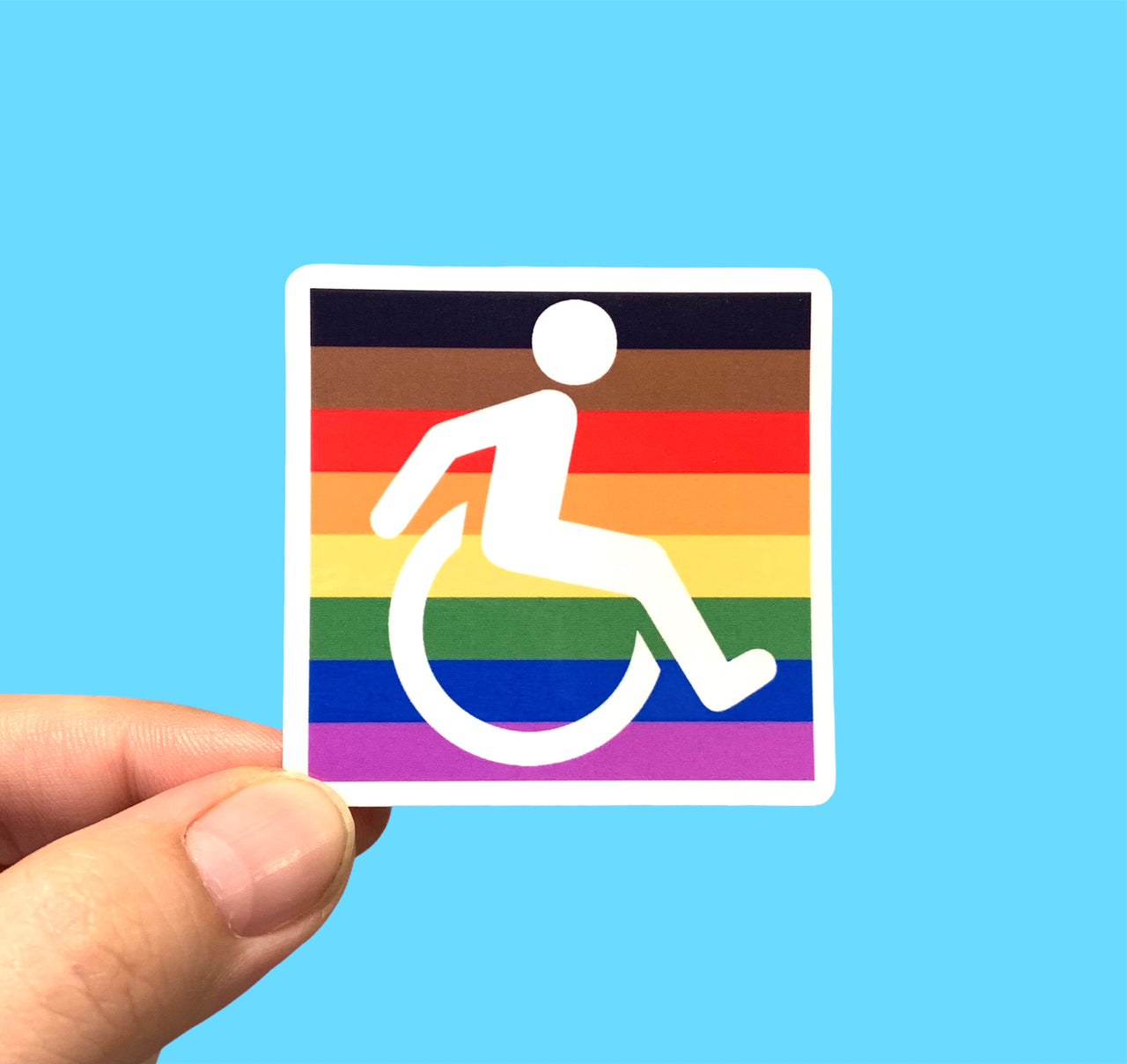 Disability pride sticker